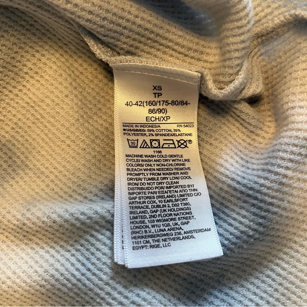 💕MUST GO free shipping! GAP Waffle-Knit Tie-Dye T-Shirt - Blue/White - XSmall - Picture 6 of 8